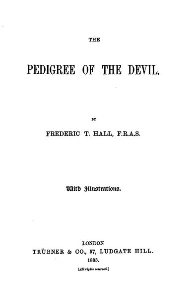 The Pedigree of the Devil